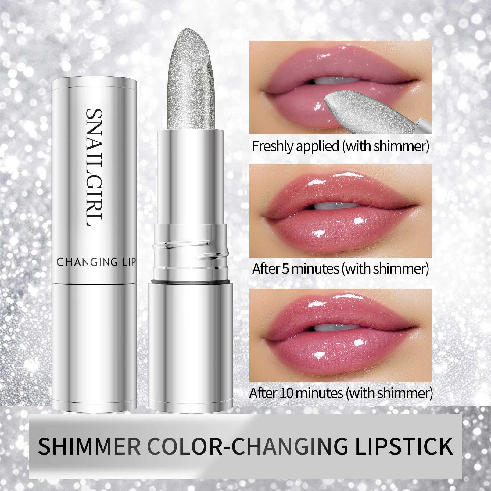 Shiny Color Changing Glitter Lipstick Waterproof Long Lasting Moisturizing Matte lip Balm lip gloss Sexy Lips MakeupXJ241223
