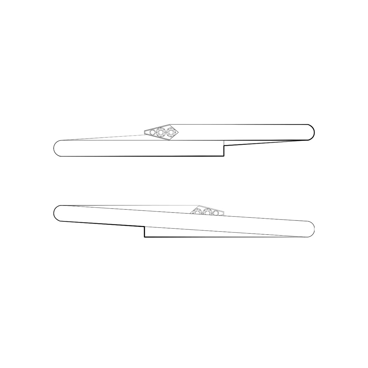 3.0MM thin nail bracelet designer for women stainless steel plated gold cuff gold bangle Classic bracelets jewelry Valentines Day Christmas birthday gift
