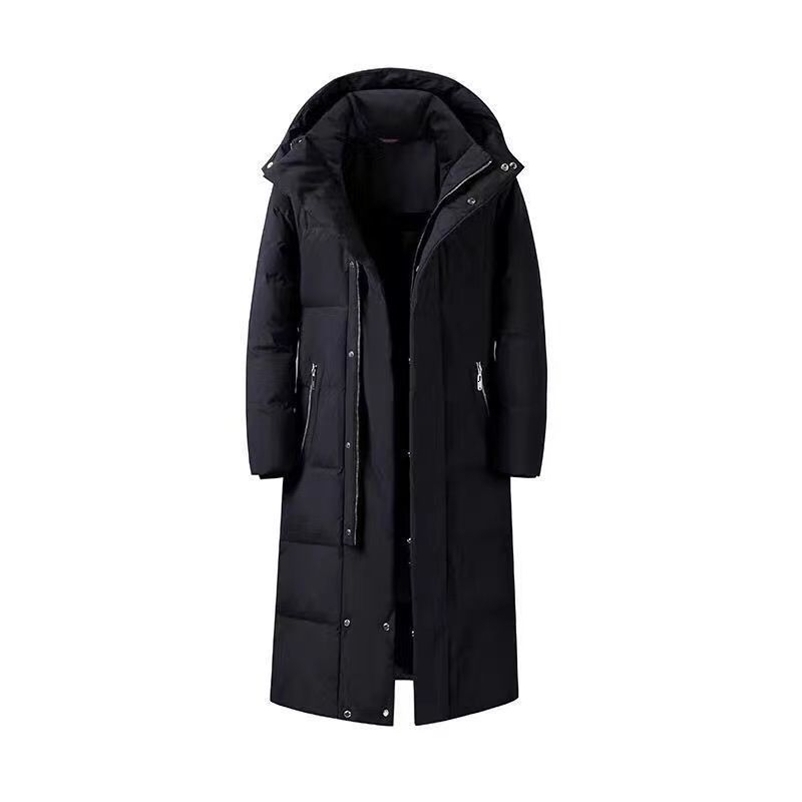 Men Oversized Long Cotton Parka Puffer Outwear Coats Streetweare Male Down Jacket Solid Winter Thick Warm 241220