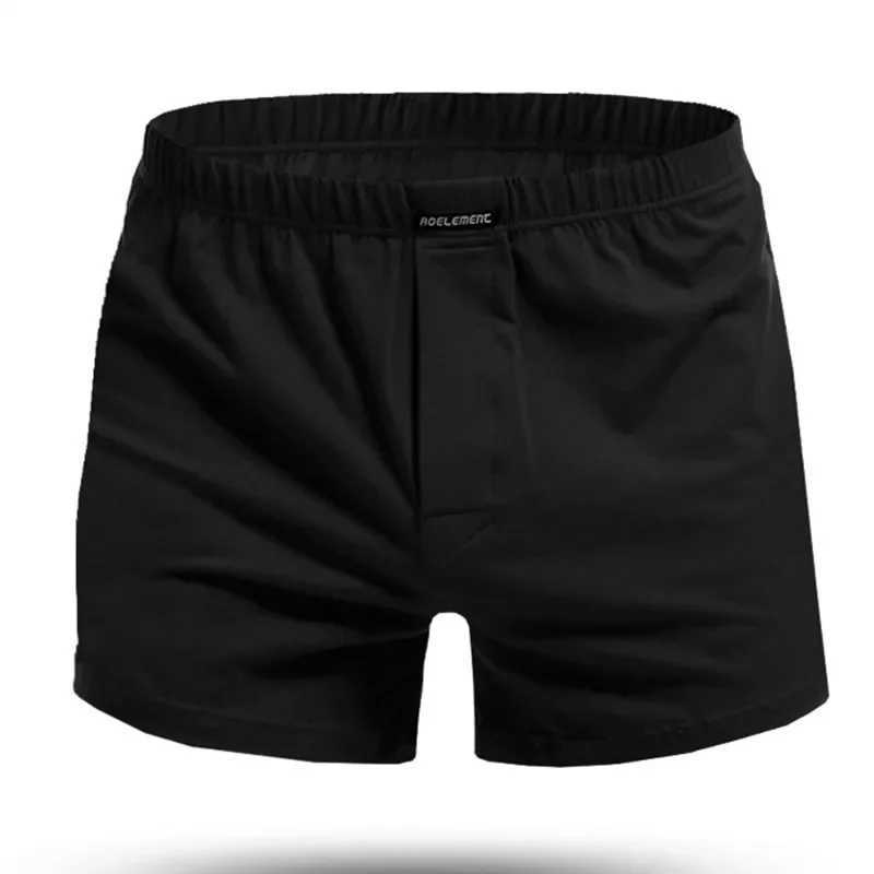 Mens underwear cotton boxing shorts mens arrow pants loose pants Cueca solid breathable U-shaped transparent bag mens underwear W241223