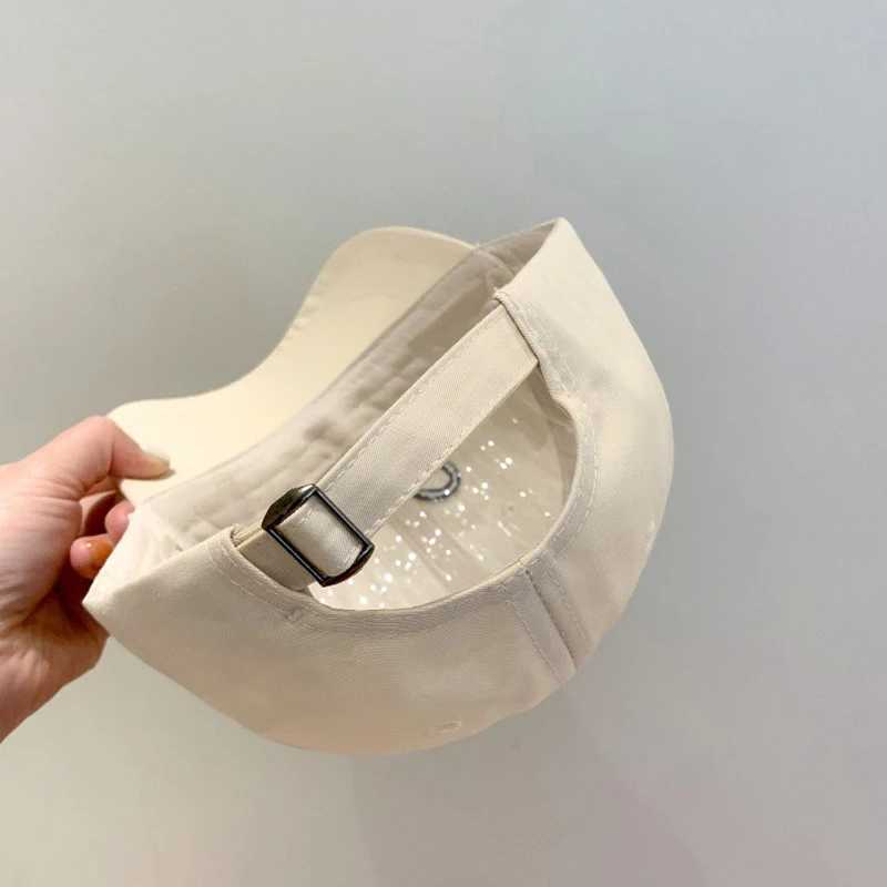 Caps Hats Solid color childrens baseball cap Korean bow embroidered girls sun hat adjustable summer childrens cotton snap cap H241223