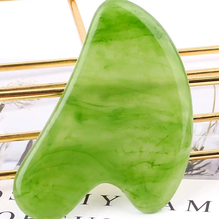 Resin Guasha Massage Board Rose Pink Jade Scraper Neck Back Body Tool 241213