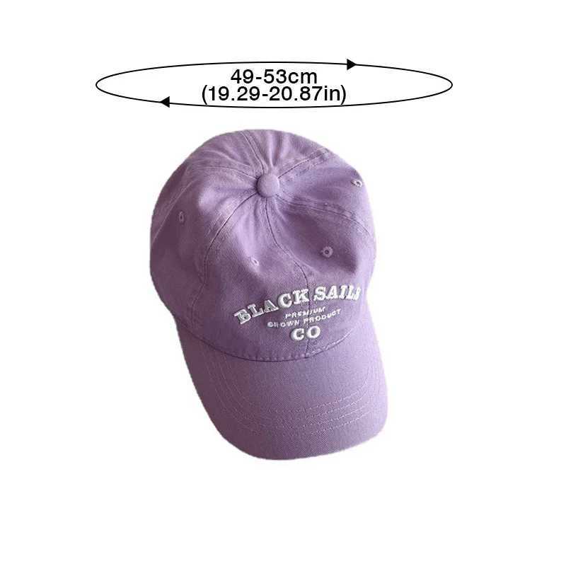 Caps Hats Childrens baseball cap fashionable letter embroidery spring and summer boy and girl snap on sun hat solid color childrens adjustable foot ca