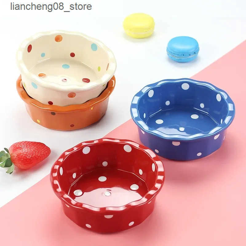 Dog Bowls Dishes Ceramic Pet Feeder Pet Feeding Station Stable Cat Bowl for Small Medium Pets L240910