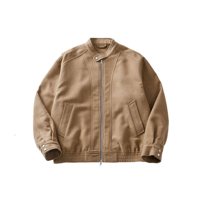 Wear | Men's Woolen Coat Autumn/Winter New Style High end Trendy Versatile Loose Zipper Casual Jacket