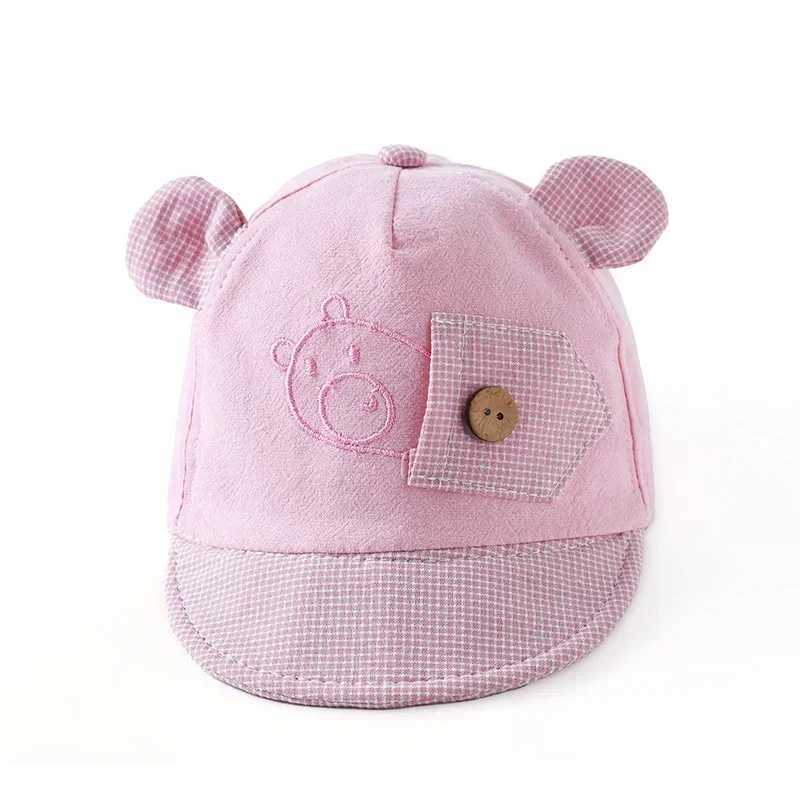 Caps Hats New Summer Baby Bucket Hat Dinosaur Cute Newborn Baseball Hat Colorful Outdoor Beach Children Baby Boys and Girls Sun Hat H241223