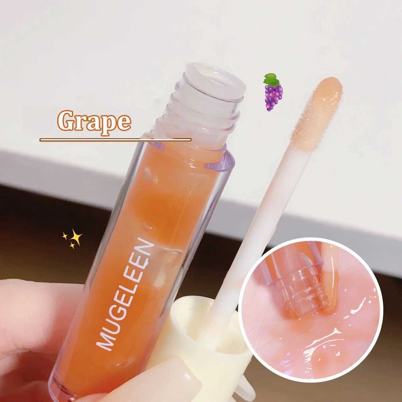 Jelly perfume lip gloss lipstick mirror lipstick light lip line humectant natural plant lip care cosmeticsW241223