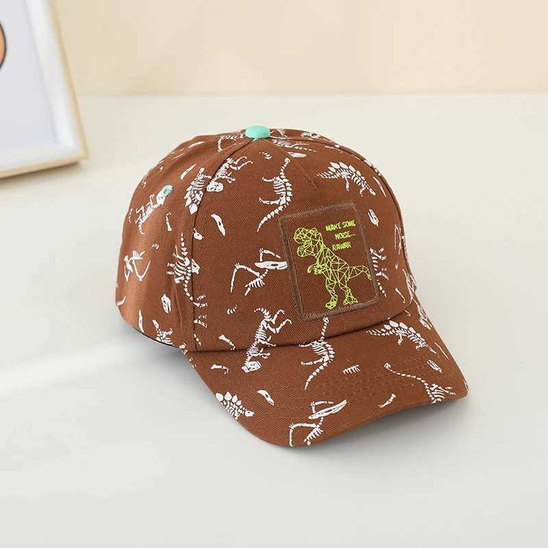 Caps Hats Childrens baseball cap girl boy spring summer baby sun hat animal printing toddler foot cap H241223