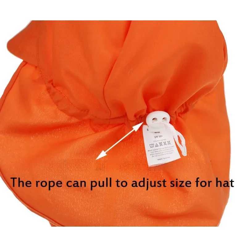 Caps Hats Childrens bucket hat adjustable summer baby quick drying hat wide brown beach travel UV protection outdoor basic sun hat H241223