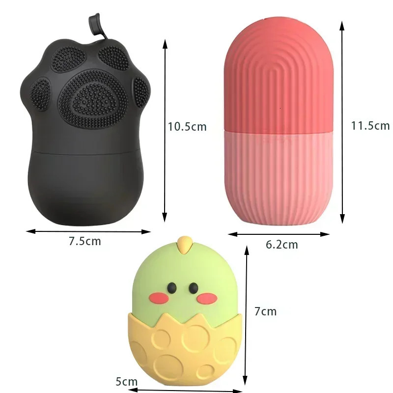 Silicone ice cube tray beauty enhancement hockey massager contour eye roller care reduces acne skin tool 241213