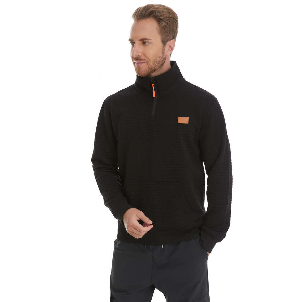 Specialized autumn and winter high neck top casual men's stand collar design hoodie jacket