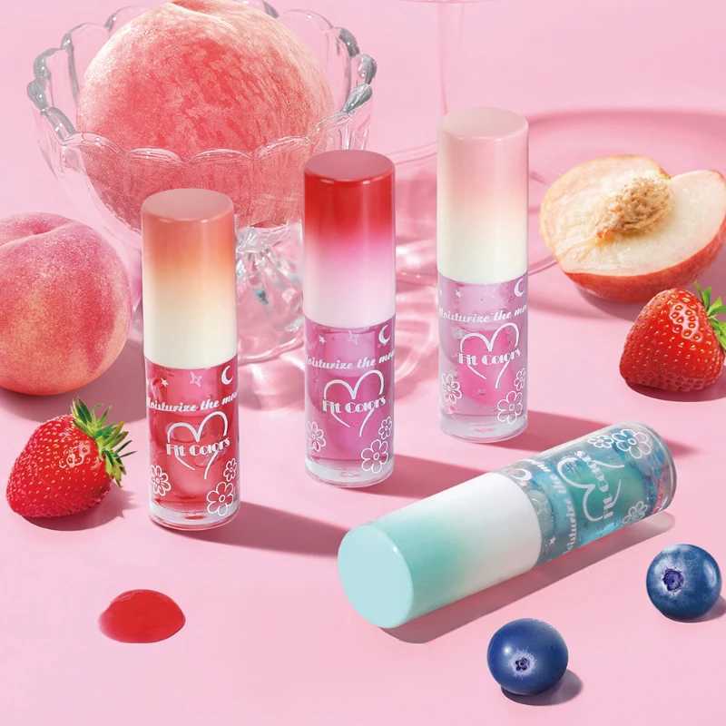6-Color Plumping Fruit Gloss - Large Brush Wand High-Shine Lip Lacquer with Long-Lasting Hydration and Lip CareXJ241223