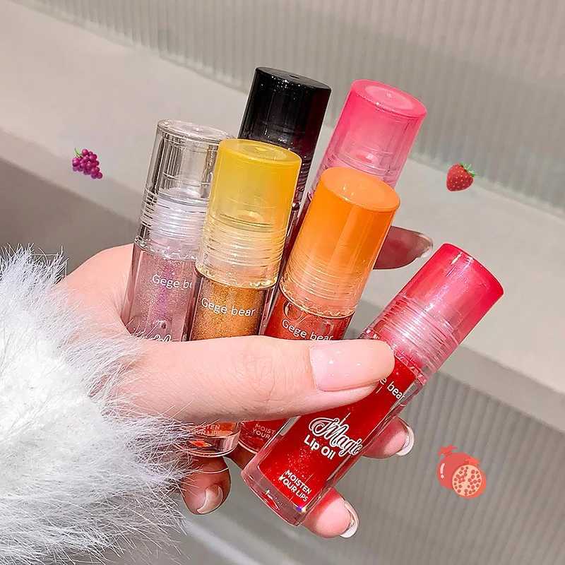 Fruit extract moisturizing lip balm water-shining mirror moisturizing and moisturizing autumn and winter lipstick base lip glossXJ241223