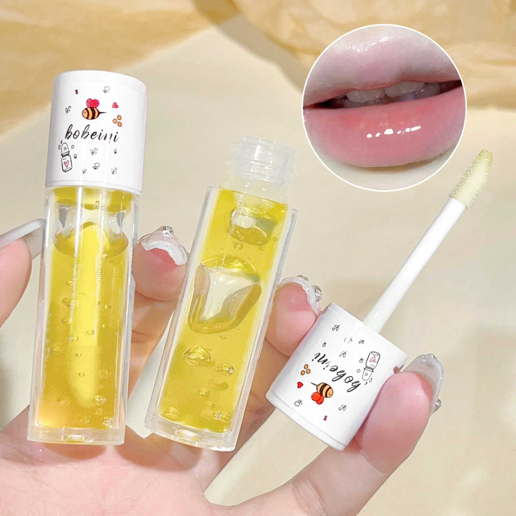 Moisturizing lipstick - lines neutral skin tone gloss effect pink and yellow tone moisturizing makeupW241223