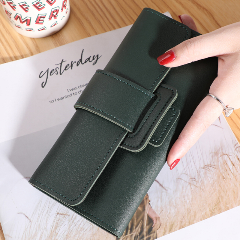 Women Wallet Cardholder Coin Purses Clutch Phone Credit Card Holder Ladies Large Capacity Leather Bag With Zipper