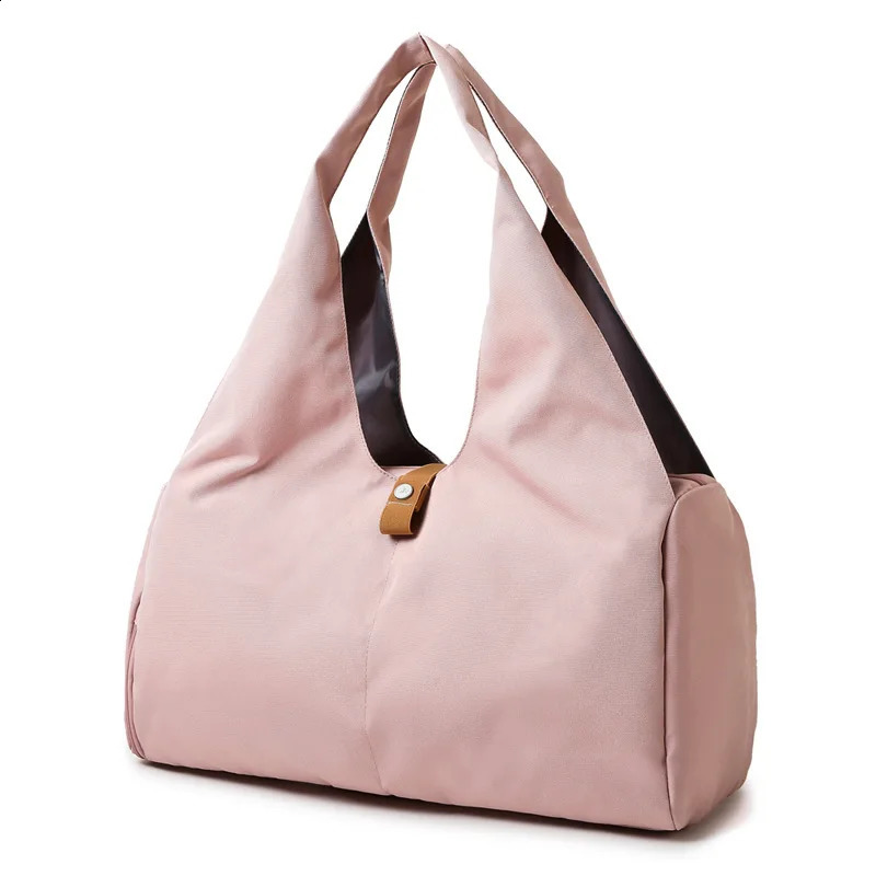 Fashionable fitness bag with independent shoe company and wet dry separation pocket used for yoga mats and womens handbags 241220