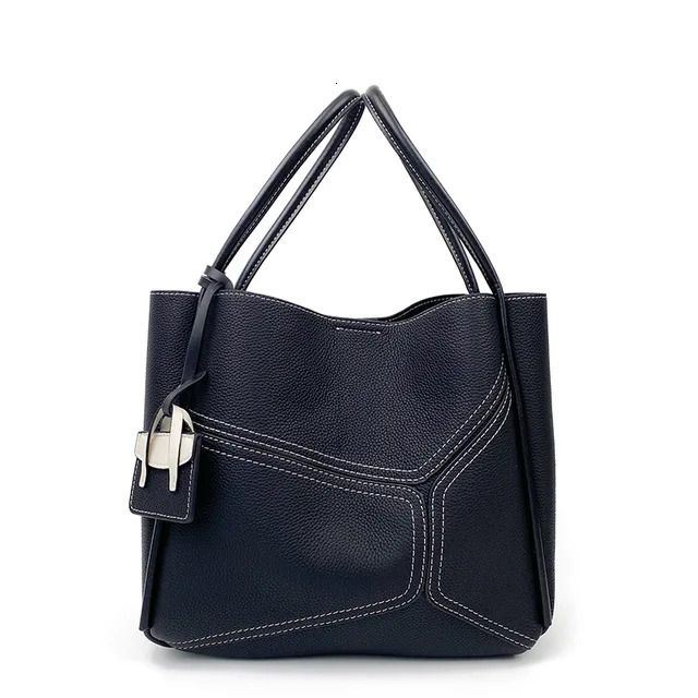 Cowhide Exact Replica Quiet Designer Brand Ladies Handbags Purse Tendance Women's Bags Bucket Hand Bag For Women Genuine Leather Casual