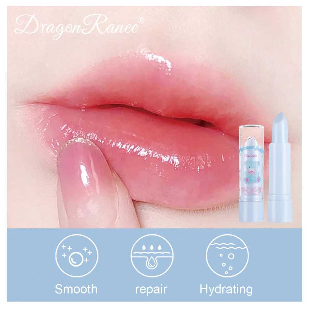 Cute cartoon blue color changing lipstick moisturizing cream jelly lipstick natural temperature color changing lipstickW241223