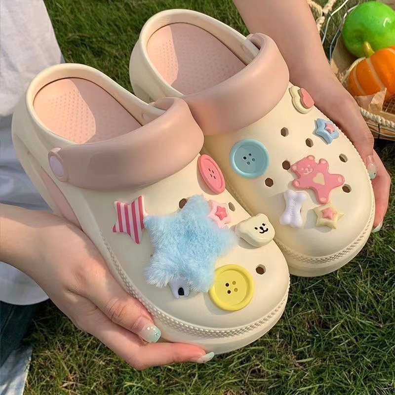 2025 free shipping new for womens pink rose red yellow brown Multiple styles of height increasing anti slip thick soled beach slippers