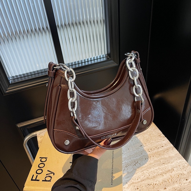 Designer Shoulder Bag Bag Luxury Bag High-Quality 2025 Shoulder Bags Single Diagonal Span Solid Color Black Wine Red Ladies' Daily Versatility