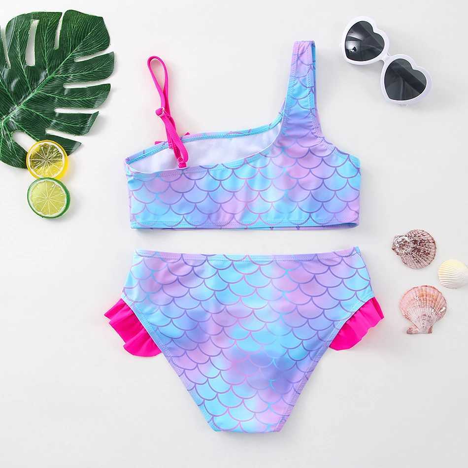 Girls Black Tassel Tankini Swimsuits Summer Beachwear Children Girls Bathing Suits Two-pieces Girls Bikini SwimsuitsXJ241223