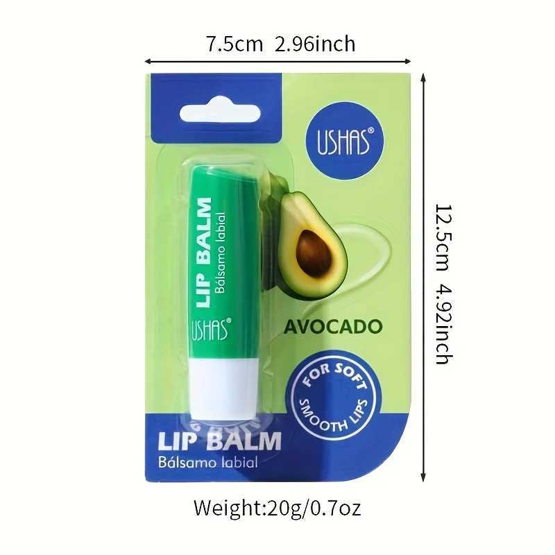 USHAS 4 Fruit Flavors Lip Balm Hydrating Moisturizing Lip Balm Autumn Winter Exfoliate Natural Ingredients Lip Care ToolsXJ241223