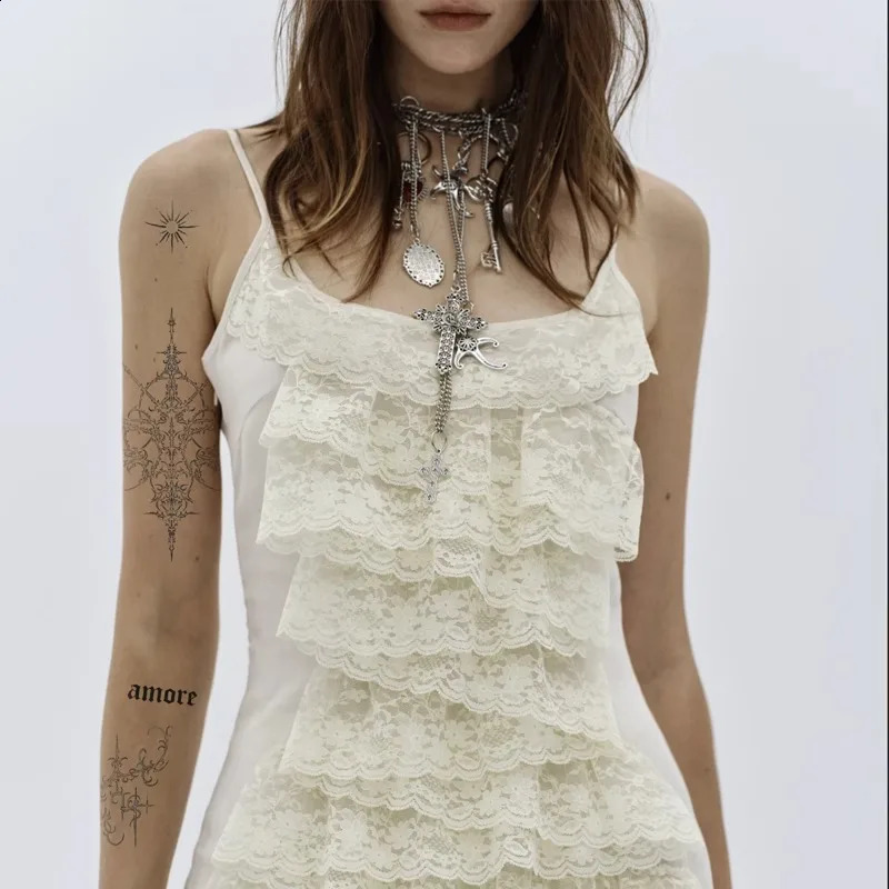 Silvery Retro Ocean Botany Waist Chain Punk Ethnic Style ious Metal Dress Accessories Can Be Used As Necklace Decoration 241220