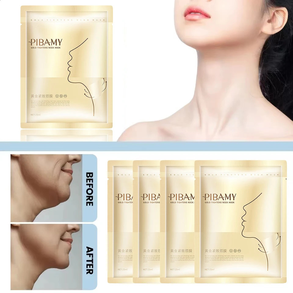 Golden Neck Mask Light Line Lifting Moisturizing Light Fine Line Anti-aging Moisturizing Skin Care Products 241223