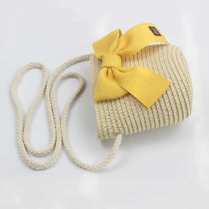 Caps Hats Summer Girl Beach Sun Hat Lotus Leaf Brim Cute Squeezing Eyes Bow Outdoor Sun Protection Children Straw Hat Children H241223