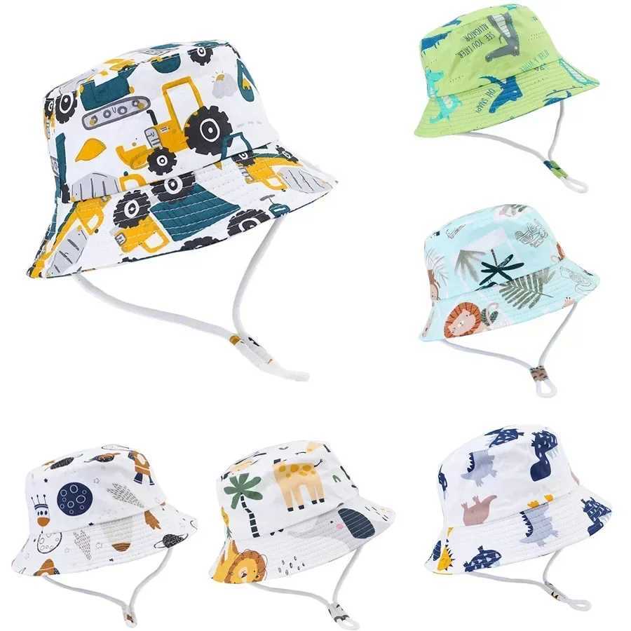 Caps Hats Summer Sun Hats for Girls Panama Boys Hat Cotton Baby Hat UV Children Bucket Hats Toddler Kids Panama Boys Hat Outdoor Beach Sun Hat H241223