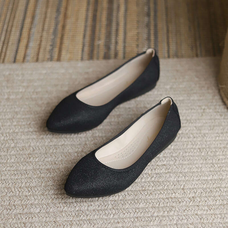 Single Shoe Women's 2023 New Autumn Style Fashionable And Versatile French Fairy Temperament Internet Famous Pointed Soft Soled Flat Shoes