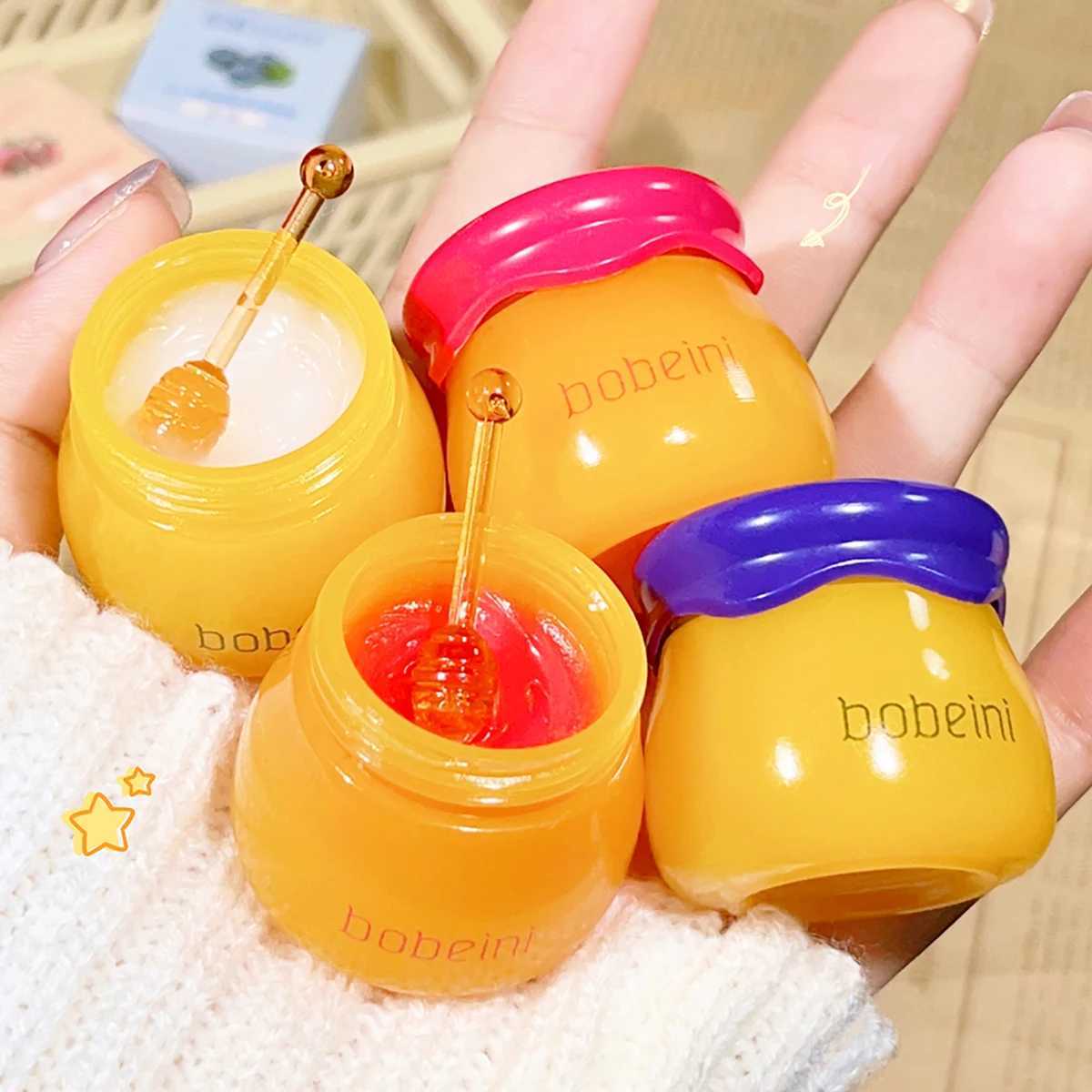 Hydrating Peach Honey Lip Mask - Long-Lasting Moisture Soothes Dry Lips Reduces Fine Lines For WomenXJ241223