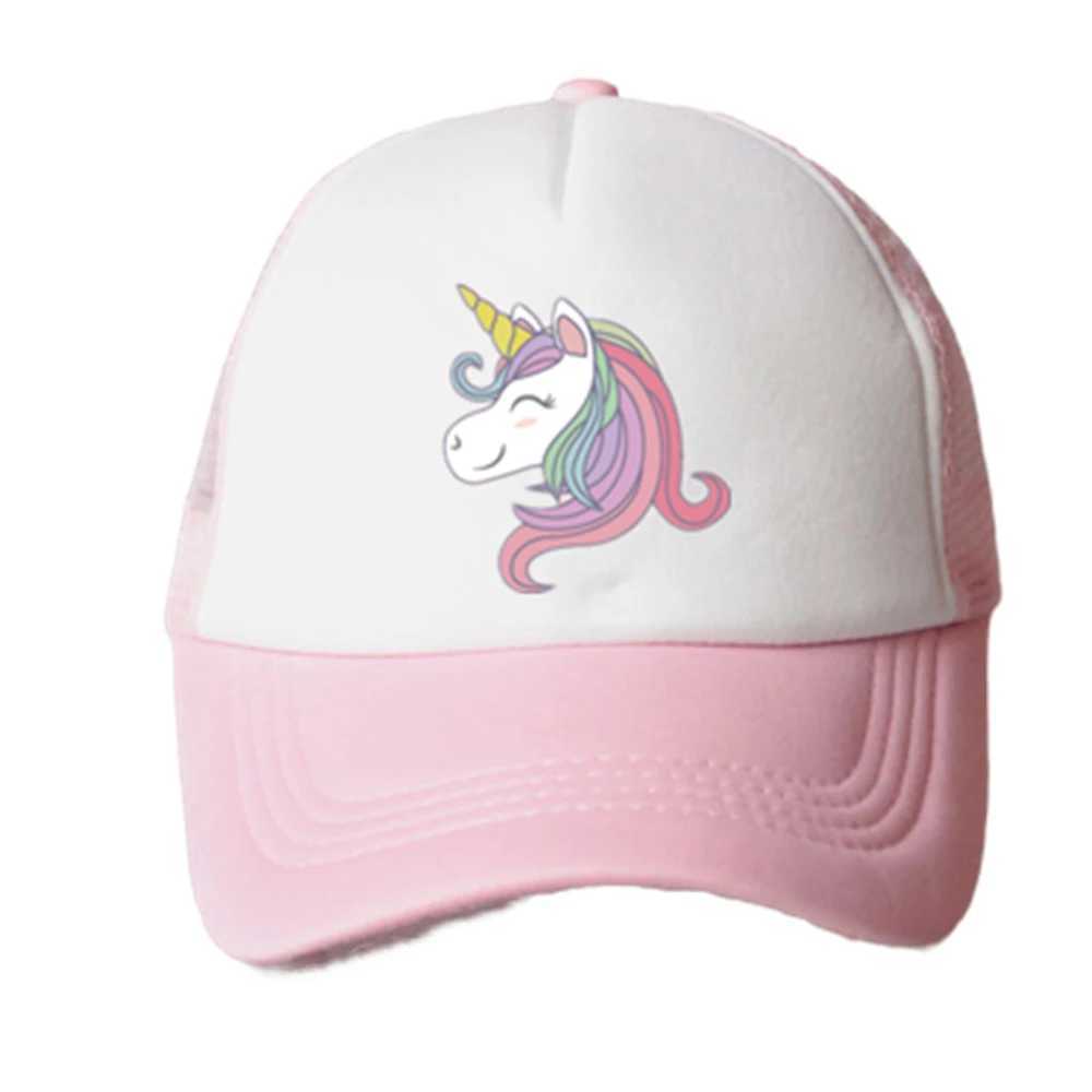 Caps Hats Baby Hat Accessories Pink Baseball Hat Summer Sun Truck Hat Outdoor Childrens Mesh Hat 3-8 Years Old H241223