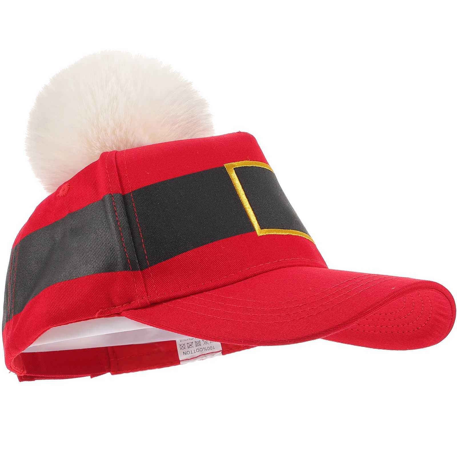 Caps Hats Christmas baseball cap with adjustable short plush suitable for adult and childrens clothing accessories New Year party decoration H241223