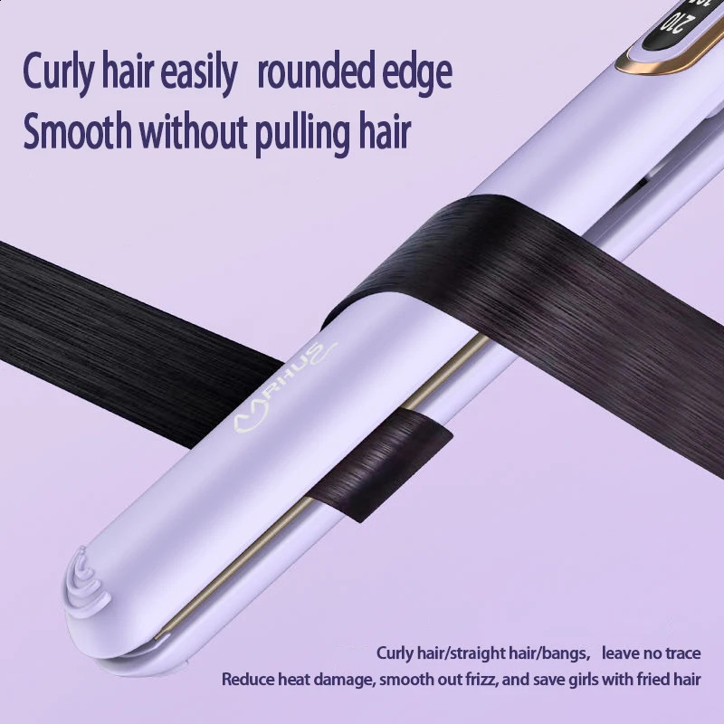 MRHUS Non Damaging Hair Straightener Negative Ion Plant Essential Oil Coating Professional Hair Care Equipment 241223