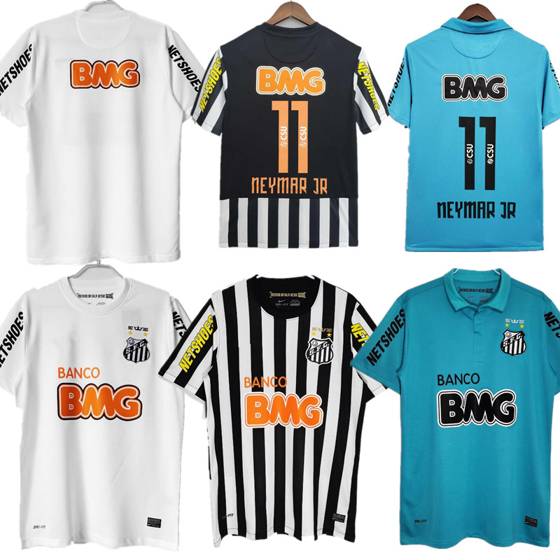 Vintage Classical Retro Soccer Jerseys Neymar Jr 2012 2013 Santos Football Shirt 12 13 Kit Camiseta de Futbol Top
