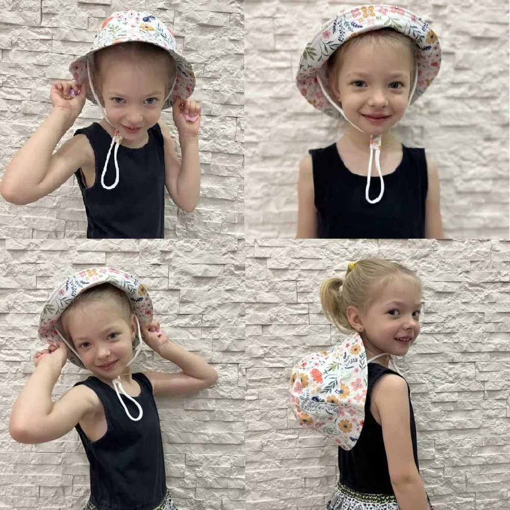 Caps Hats Summer baby sun hat fashionable beach sun hat for girls cartoon animal autumn boy fisherman hat outdoor UV bucket hat for children H241223
