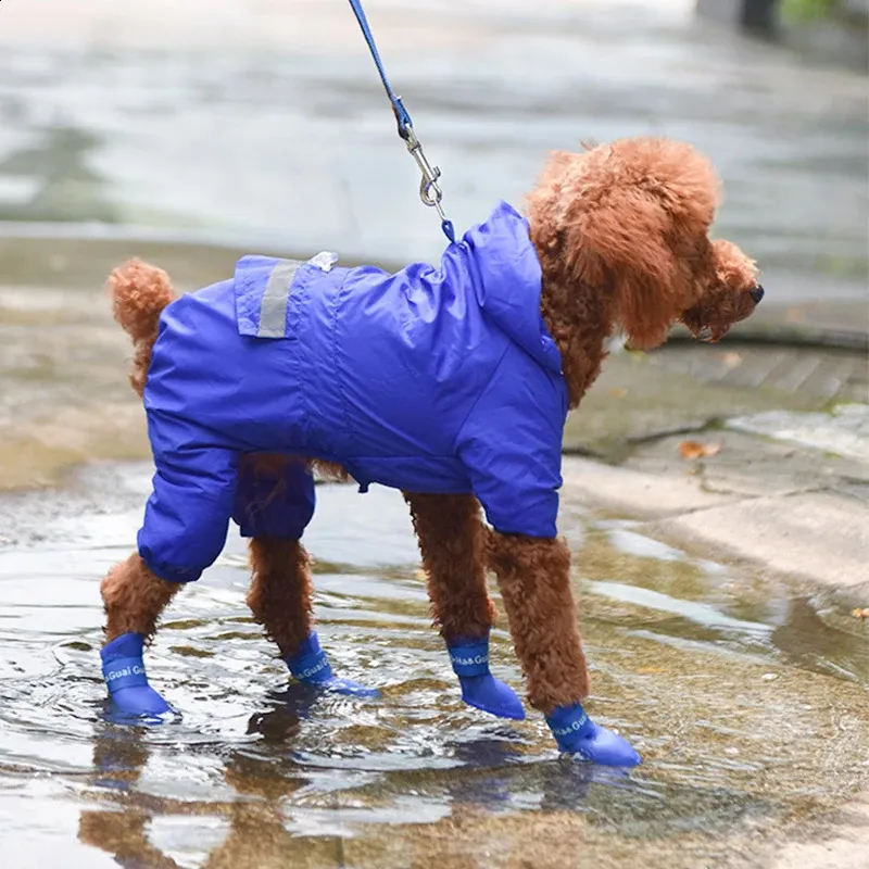8PCSSet Shoes Dog Rain Shoes Anti-slip Waterproof Outdoor Footwear Socks Foot Cover Protect Dogs Paw Outdoor Boots