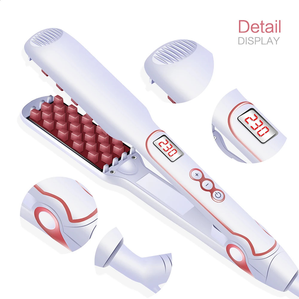 Hair Volumizing Iron Fluffy Curling Iron Fast Ceramic Corrugated Hair Curler Electric Hair Waver Iron Styling Tools 241223