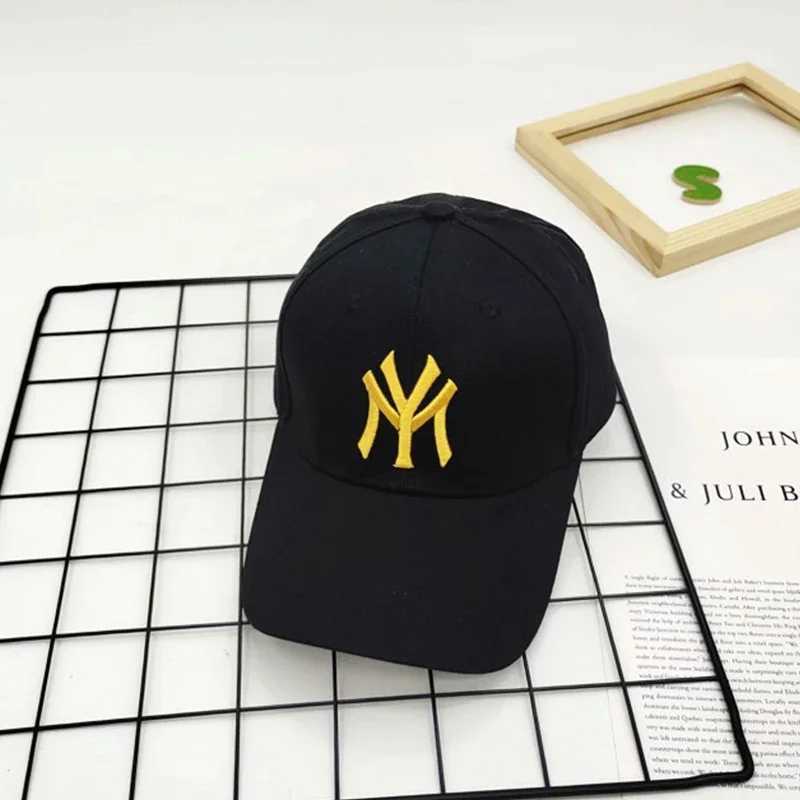Caps Hats Spring and summer childrens embroidered outdoor casual sun baseball cap boys and girls cotton breathable solid color adjustable cap H241223
