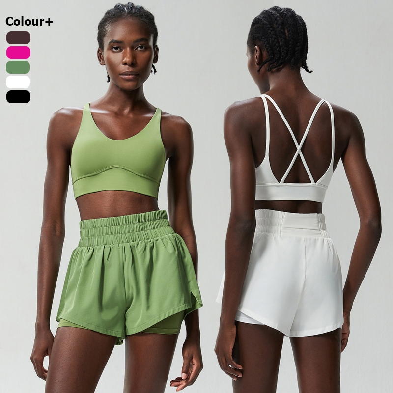 Women's Outdoor Running Clothes Summer Breathable Quick Drying Short Sportswear Two-piece Set Women's Yoga Set Women's Sportswear
