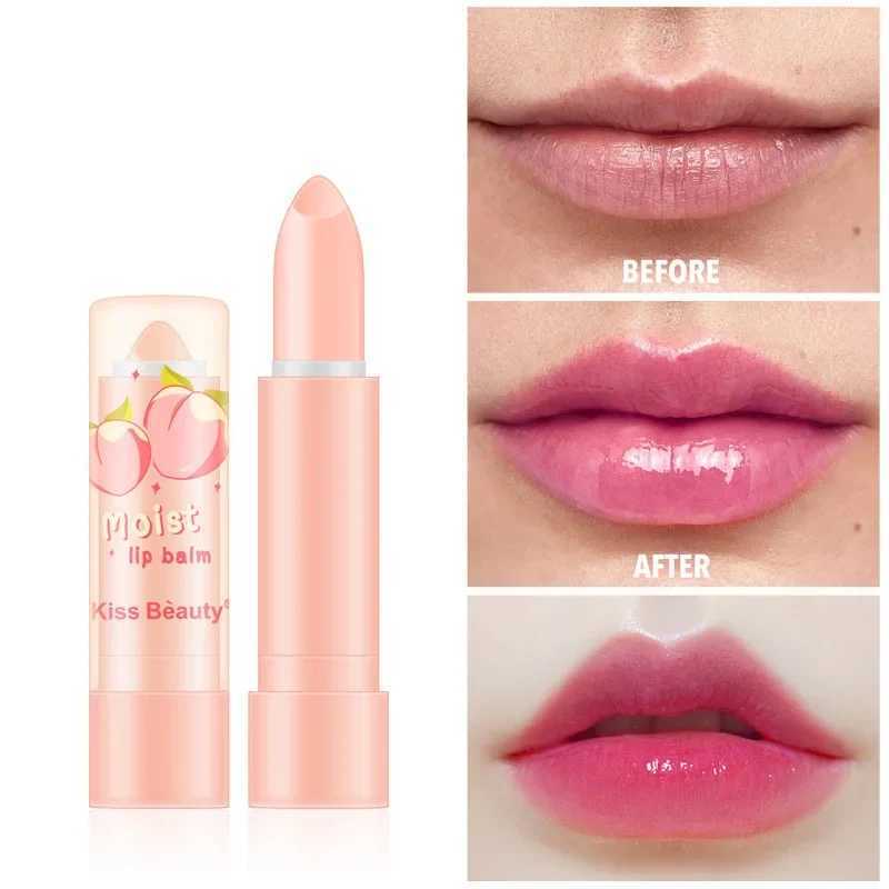 Peach Moisturize Lip Balm Nourish Long-Lasting Anti-Dry Hydration Gel Lip Care Lipstick Natural Moisture Lip Woman CosmeticsXJ241223