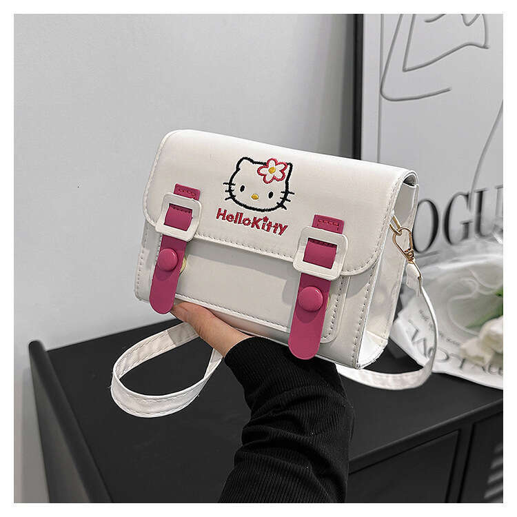 Small Niche Design Women's New Korean Version Instagram Style Single Shoulder Crossbody Bag, Cute Contrasting Color Small Square Bag