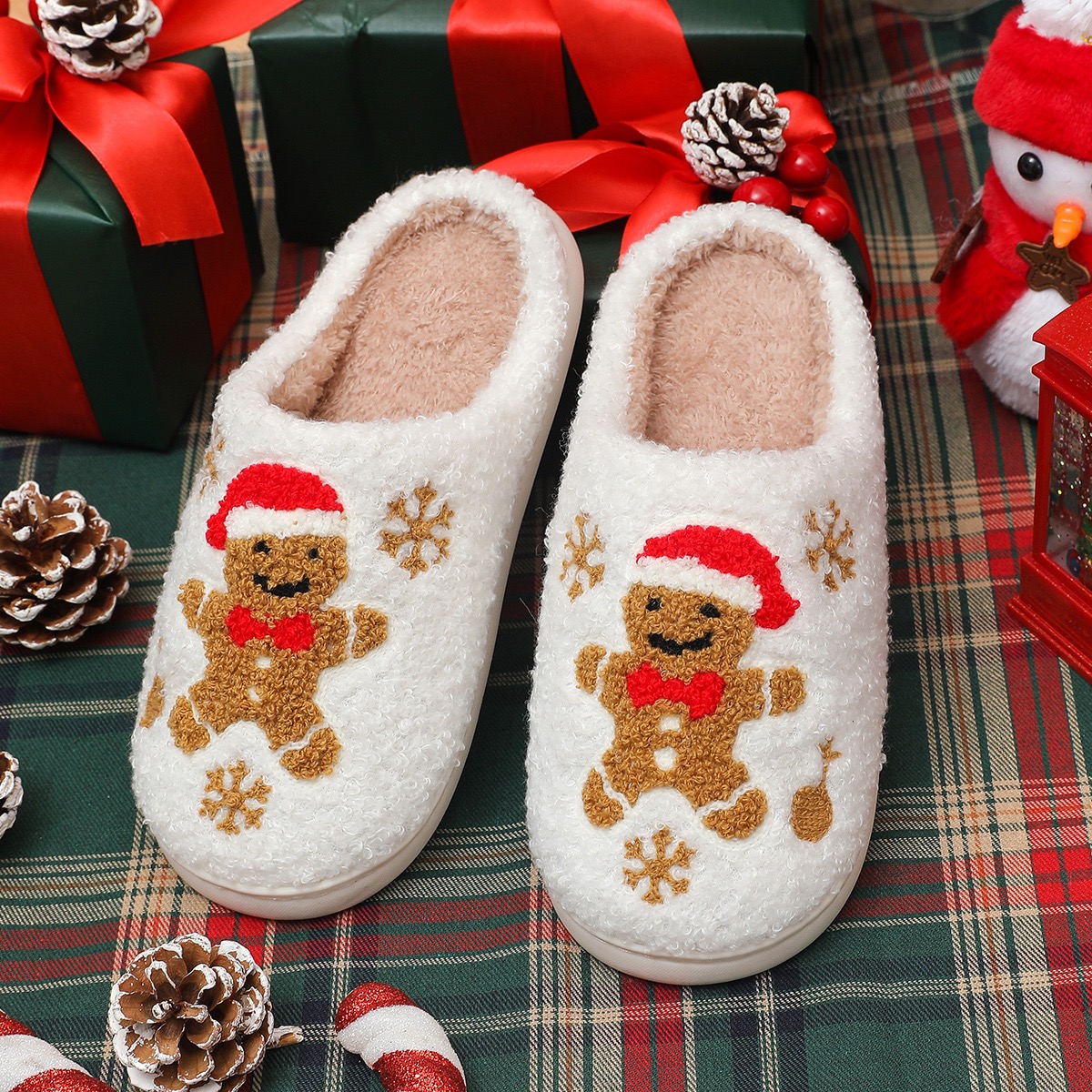 Autumn Winter Woman Flip ps Cute Cotton Slippers Indoor Slipper And Plush Shoes Halloween Warm cotton slippers