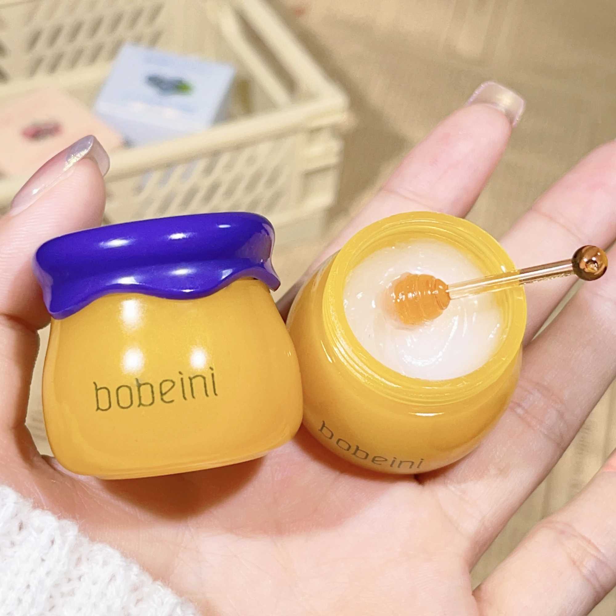 Hydrating Peach Honey Lip Mask - Long-Lasting Moisture Soothes Dry Lips Reduces Fine Lines For WomenXJ241223