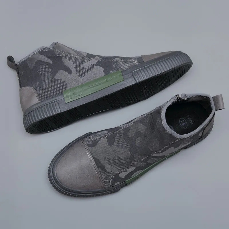 2025 New Men's Winter Fur Ankle Boots Men's Flat Shoes Casual Sports Shoes Men's High Top Sports Shoes Warm Boots