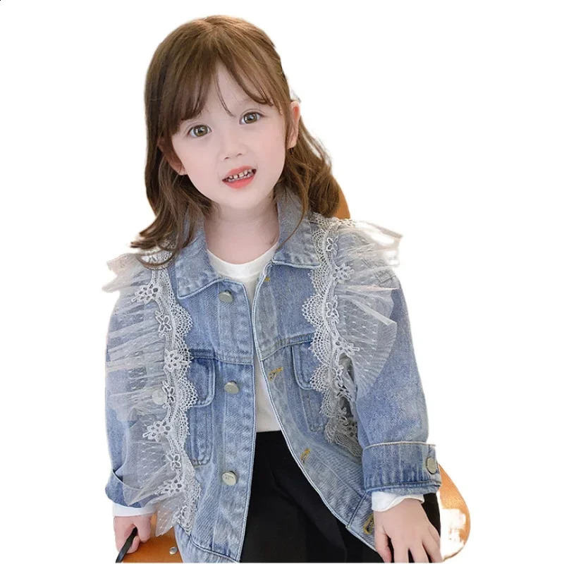 Girls Jacket Autumn Spring Baby Girl Clothes Fashion Kids Jean Coat for Girls Denim Coats Children Outerwear 2-7Yrs 241223
