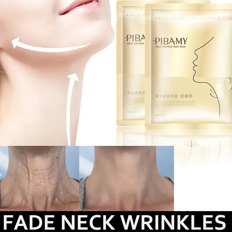 Golden Neck Mask Light Line Lifting Moisturizing Light Fine Line Anti-aging Moisturizing Skin Care Products 241223
