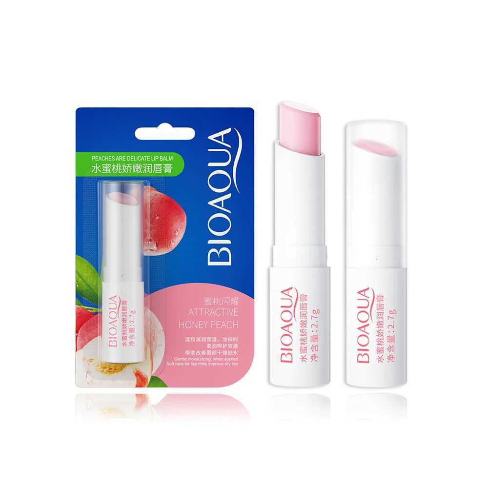 1pcs BIOAQUA Natural Fruits Lip Balm Moisturizing Jelly Nourishing Skin Care Lipstick Non-Stick Long-lasting Lips Care CosmeticsXJ241223