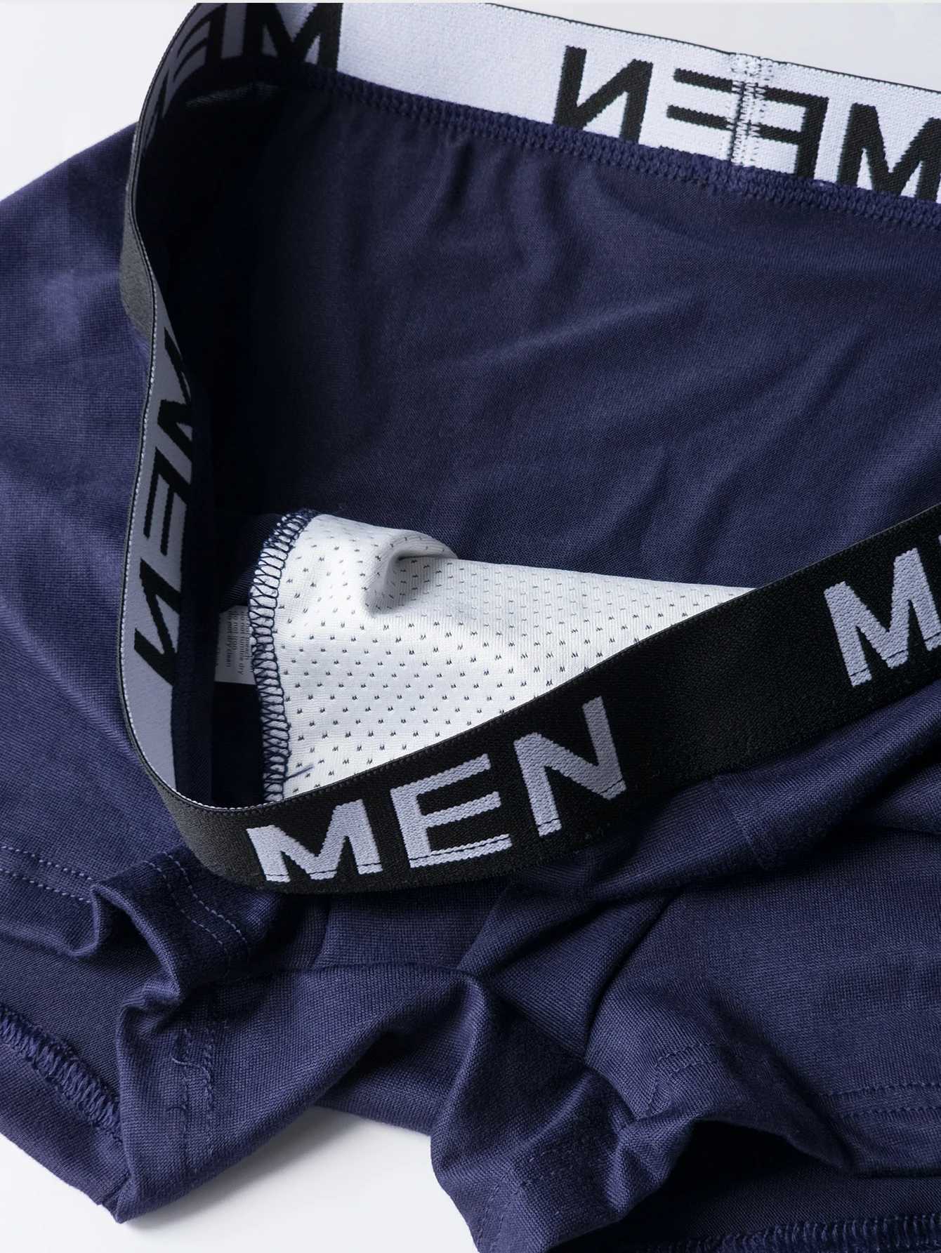 Mens boxing underwear with my love GF printed tree trunk interesting letter boxing shorts mens set breathable no flight underwear W241223